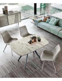 MOBILI 2G - Tavolo Vortice moderno allungabile Target point 160x90x75