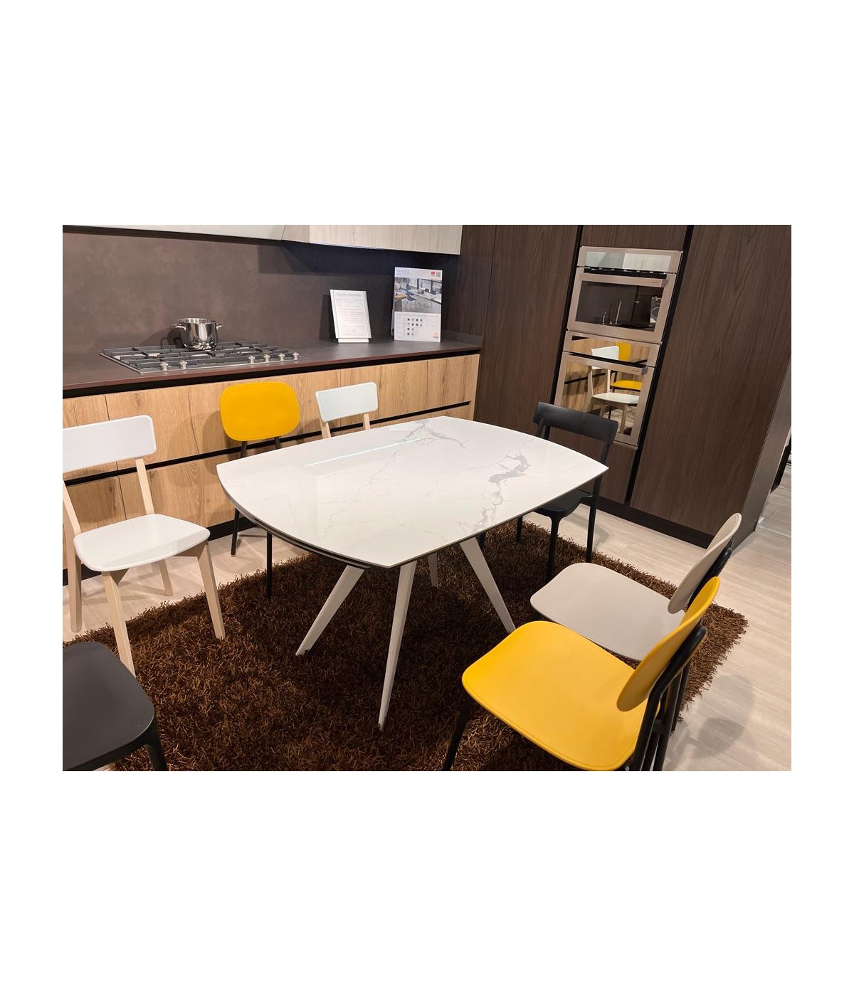 MOBILI 2G - Tavolo Vortice moderno allungabile Target point 160x90x75