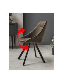 Mobili 2G - Set 4 Sedie Bilbao Twist Target point moderne girevoli