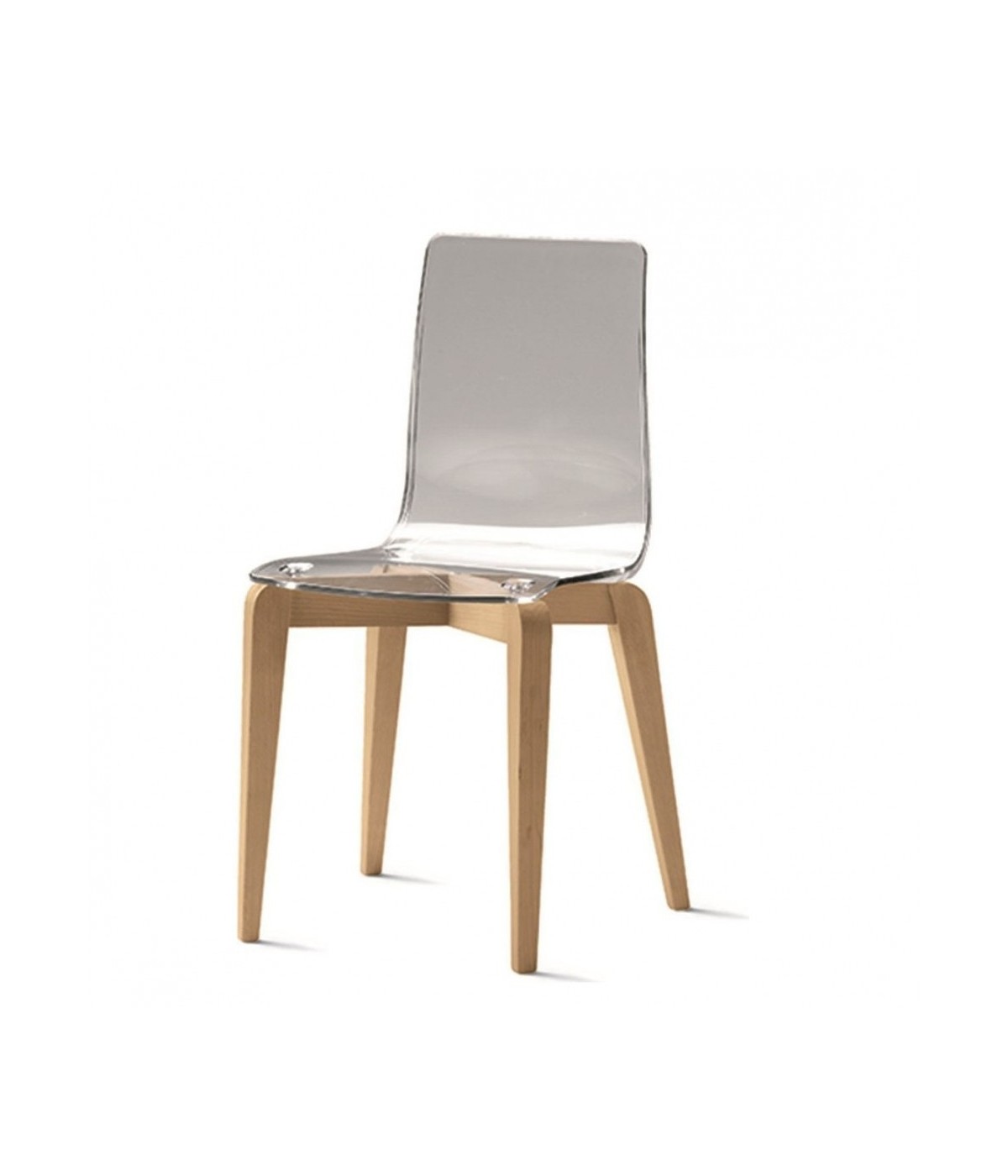 Mobili 2G - Set 4 Sedie Berlino Target point moderne polipropilene trasparente