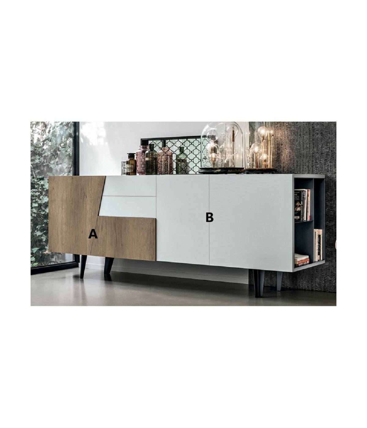 Mobili 2G - Madia Credenza Versus Target point moderna 210x53x80