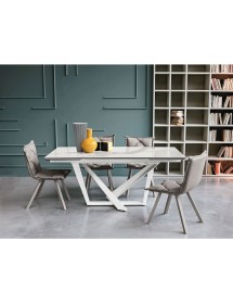 Tavolo Priamo moderno allungabile Gres Target Point 160x90x75