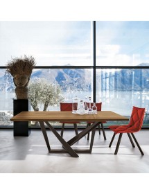 Tavolo Priamo moderno Fisso in legno Target Point 200x100x75