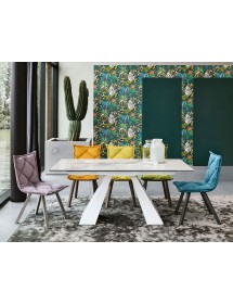 Tavolo Taurus moderno Allungabile Gres Target Point 180x90x75