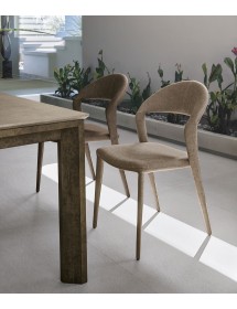 Mobili 2G - Set 6 Sedie Denver Target point moderne in velluto/ecopelle