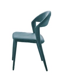 Mobili 2G - Set 6 Sedie Denver Target point moderne in velluto/ecopelle