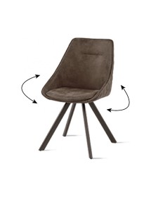 Mobili 2G - Set 4 Sedie Bilbao Twist Target point moderne girevoli