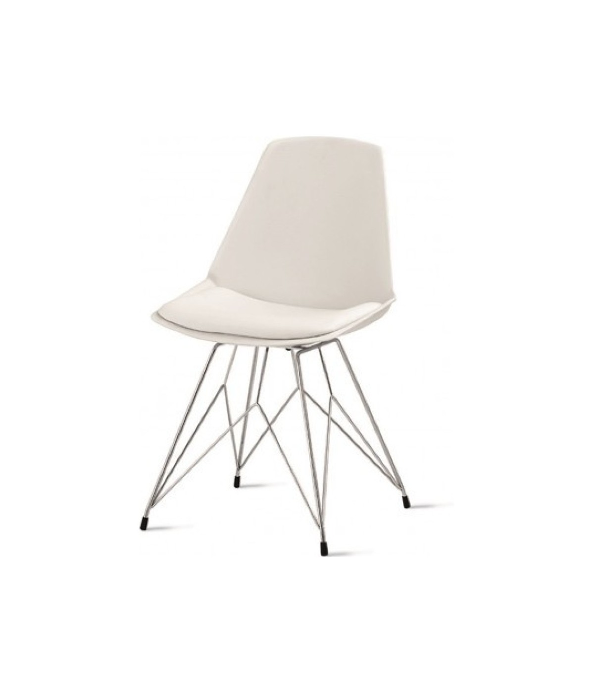 Mobili 2G - Set 4 Sedie Valencia Target point moderne in polipropilene/ecopelle