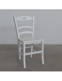 MOBILI 2G - SET 2 SEDIE SHABBY IMPUGNATURA LEGNO LACCATO BIANCO vista frontale