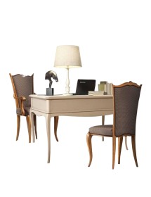 SCRIVANIA CLASSICA IN LEGNO 3 CASSETTI VARI COLORI 130x70x80