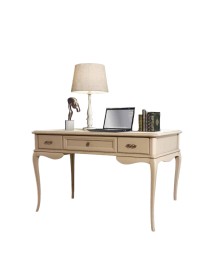 SCRIVANIA CLASSICA IN LEGNO 3 CASSETTI VARI COLORI 130x70x80
