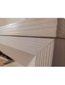 MOBILI 2G - Tavolo moderno bianco frassinato allungabile 110x85 H77 VISTA FRASSINATO