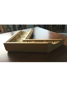 Specchiera in foglia oro rettangolare 93 x 73 x 6,5