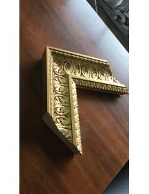 Specchiera in foglia oro rettangolare 93 x 73 x 6,5