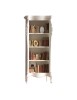 MOBILI 2G - LIBRERIA CLASSICA IN LEGNO LACCATO BIANCO L.82 P.50 H.203