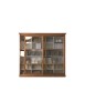 MOBILI 2G - LIBRERIA 2 PORTE SCORREVOLI CLASSICA IN LEGNO 250X45X224