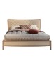 MOBILI 2G - LETTO MATRIMONIALE LEGNO TESTATA TRAPUNTATA BEIGE  L.184 P.210 H.121
