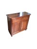 MOBILI 2G - MADIA CREDENZA NAPOLETANA IN LEGNO 2 ANTE TINTA NOCE 104X43X98 vista laterale