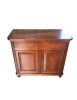 MOBILI 2G - MADIA CREDENZA NAPOLETANA IN LEGNO 2 ANTE TINTA NOCE 104X43X98 vista frontale