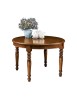 MOBILI 2G - TAVOLO ROTONDO ALLUNGABILE LEGNO MASSELLO 120 H.78