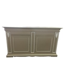 MADIA CREDENZA 2 ANTE 2 IN LEGNO TORTORA/BIANCO 213X54X124