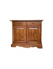 MOBILI 2G - CREDENZA ARTE POVERA IN LEGNO 2 PORTE 2 CASSETTI BASSANO 110X45X90