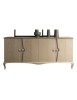 MOBILI 2G - MADIA CREDENZA IN LEGNO DI FRASSINO 4 PORTE L.198 P.50 H.90