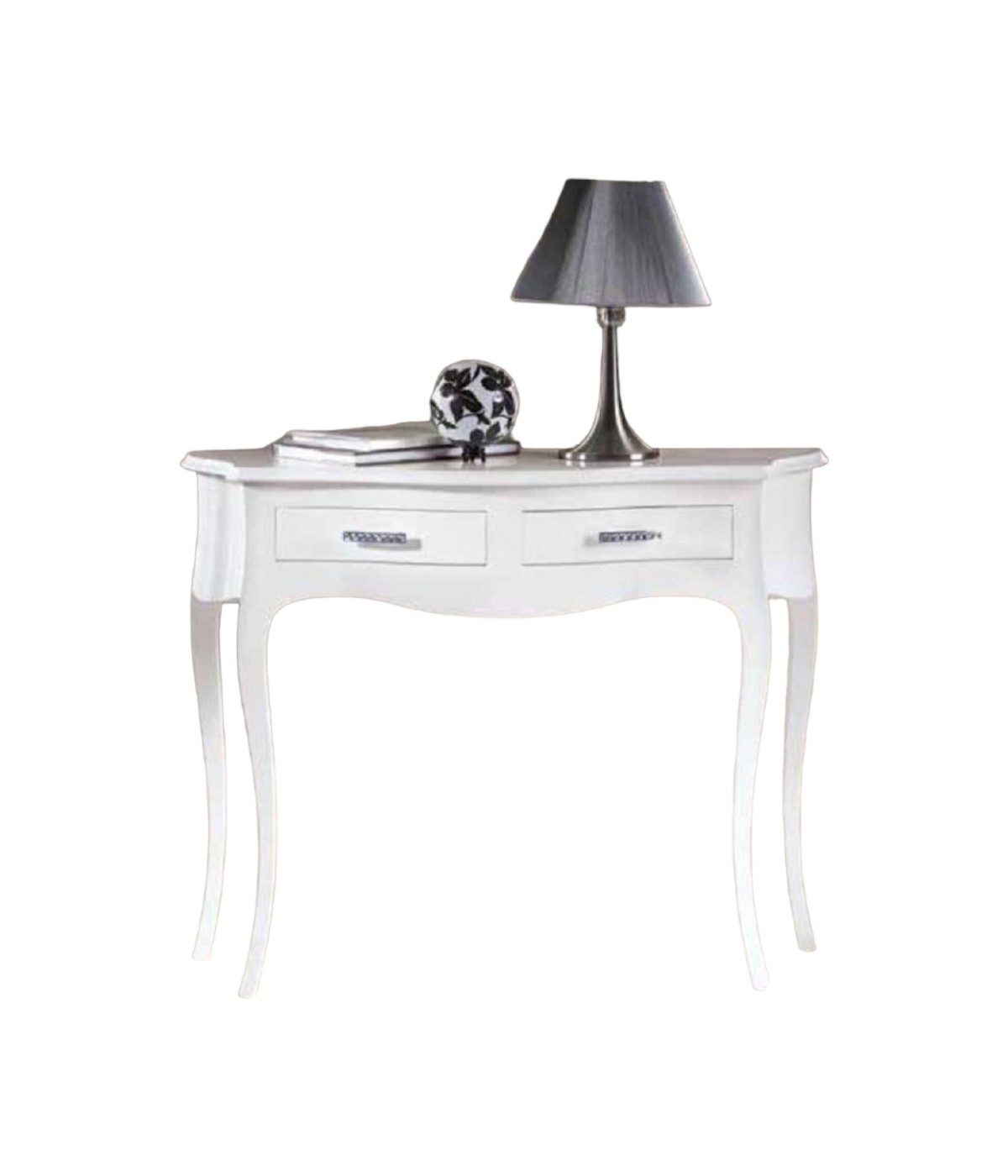 MOBILI 2G - CONSOLLE LACCATA BIANCA INGRESSO IN LEGNO L .100 H 78 P. 38