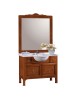 MOBILI 2G - MOBILE BAGNO 108 CM IN LEGNO LAVABO 2 CASSETTI 1 CASSETTONE  E SPECCHIO