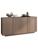 MOBILI 2G - MADIA CREDENZA MODERNA IN LEGNO MASSELLO 3 ANTE 180X48X88