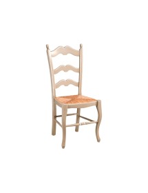 MOBILI 2G - SEDIA PROVENZALE COUNTRY IN LEGNO MASSELLO CON PAGLIA