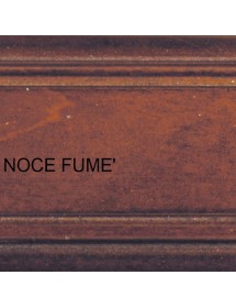VETRINA LIBRERIA ARTE POVERA IN LEGNO TINTA NOCE 114x47x220