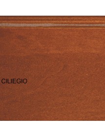 ARMADIO CLASSICO 4 PORTE SAGOMATO IN LEGNO TINTA NOCE 205x55x197
