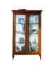 MOBILI 2G - VETRINA CLASSICA IN LEGNO 2 PORTE FINITURA BASSANO L.108 P.43 H.190