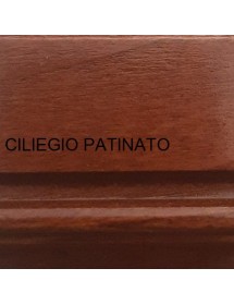 MOBILI 2G - MADIA CREDENZA IN LEGNO MASSELLO 3 PORTE 3 CASSETTI 130X50X90 vista frontale colore