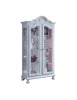 MOBILI 2G - VETRINA 2 PORTE IN LEGNO SHABBY AZZURRO L.103 P.45 H.197
