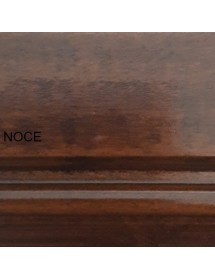 MOBILI 2G - CRISTALLIERA 4 PORTE CLASSICA IN LEGNO TINTA NOCE 205X42X213 vista colore