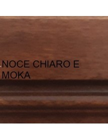 MOBILI 2G - CRISTALLIERA 4 PORTE CLASSICA IN LEGNO TINTA NOCE 205X42X213 vista colore