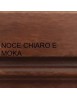 MOBILI 2G - CRISTALLIERA 4 PORTE CLASSICA IN LEGNO TINTA NOCE 205X42X213 vista colore
