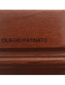 MOBILI 2G - CRISTALLIERA CLASSICA 3 PORTE IN LEGNO TINTA NOCE 156X42X213 vista colore