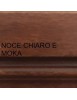 MOBILI 2G - MADIA CREDENZA 4 PORTE ARTE POVERA TINTA NOCE 205X42X94 vista colore