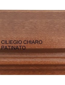 MOBILI 2G - PORTA TV 2 PORTE LEGNO ARTE POVERA TINTA NOCE 205X50X58 VISTA FRONTALE COLORE