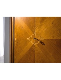 ARMADIO 2 PORTE CLASSICO IN LEGNO GREZZO L.132 P.59 H.202