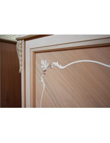 ARMADIO 2 PORTE CLASSICO IN LEGNO GREZZO L.132 P.59 H.202