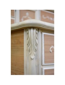 CREDENZA CLASSICA IN LEGNO 2 PORTE 2 CASSETTI FINITURA BASSANO L.111 P.44 H.91