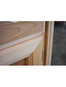 CREDENZA CLASSICA IN LEGNO 2 PORTE 2 CASSETTI FINITURA BASSANO L.111 P.44 H.91