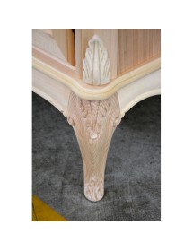 CREDENZA CLASSICA 2 PORTE 2 CASSETTI LEGNO GREZZO  L.111 P.44 H.91