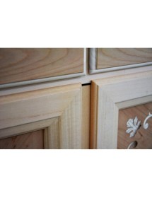 CREDENZA CLASSICA 2 PORTE 2 CASSETTI LEGNO GREZZO  L.111 P.44 H.91