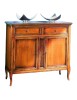 MOBILI 2G - MADIA CREDENZA CLASSICA IN LEGNO 2 PORTE L.100 P.40 H.90