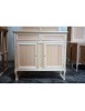 MOBILI 2G - MADIA CREDENZA CLASSICA 2 PORTE LEGNO GREZZO L.100 P.40 H.90